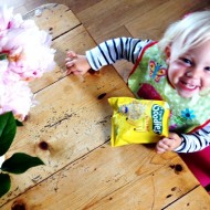 Healthy new toddler snacking with Organix