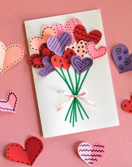 A Bouquet As a Valentine's Card