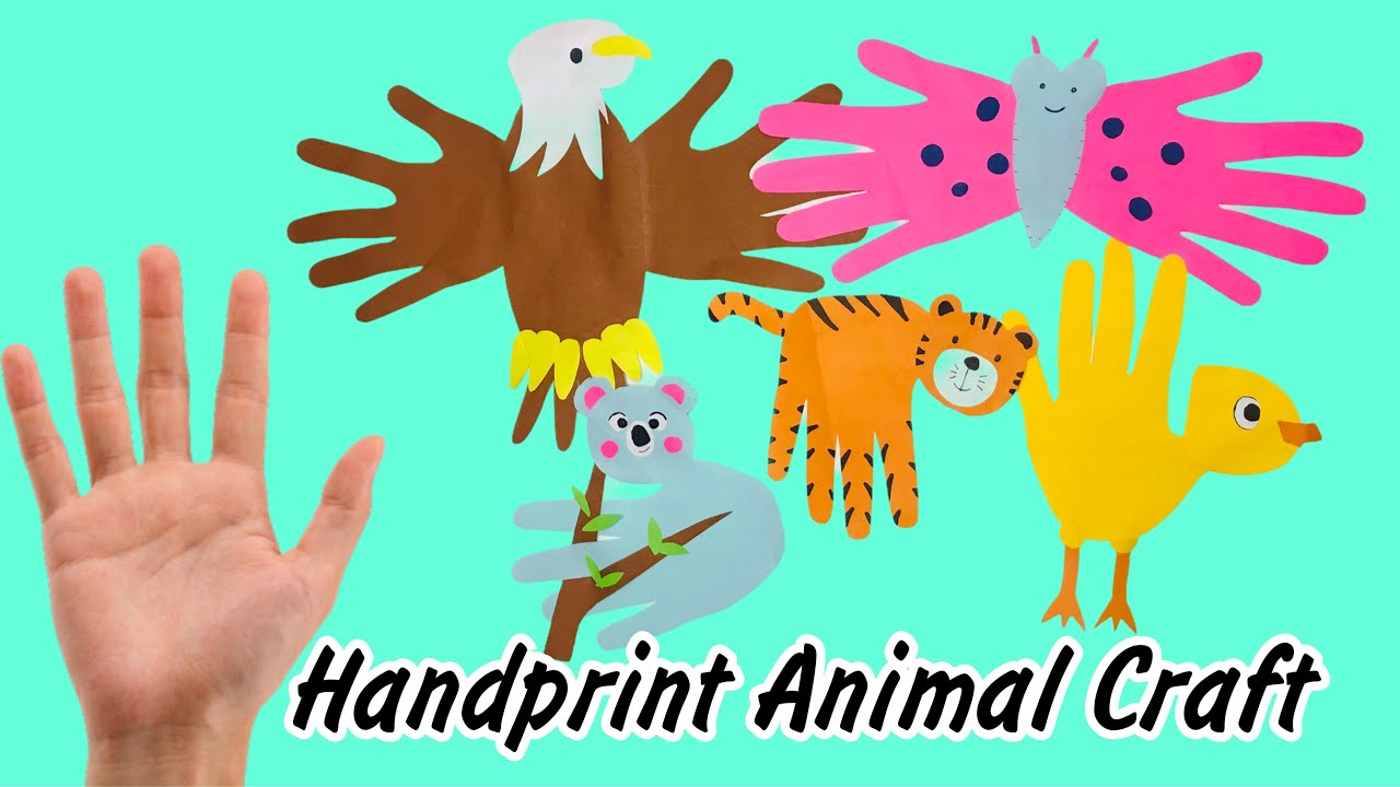 Animal Handprint Art and Craft