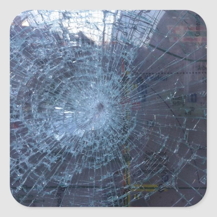 Broken Glass Sticker on your Dad’s Car