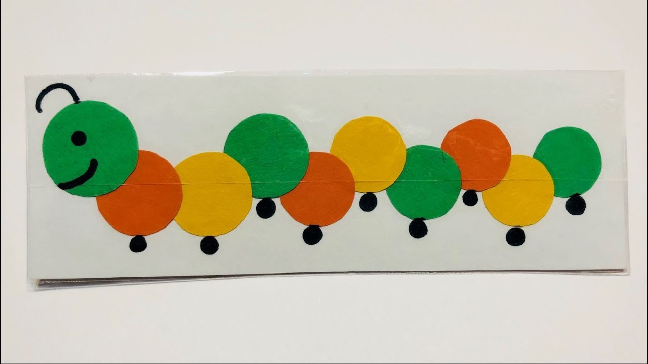 Button Caterpillar Bookmarks