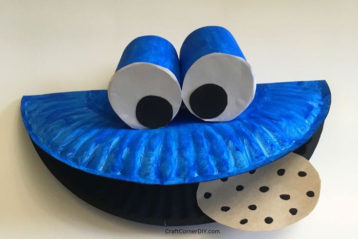 Cookie Monster Paper Plate Craft 