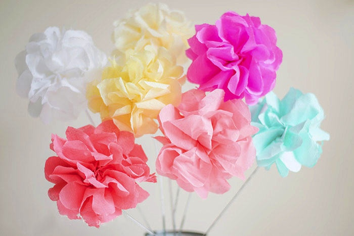 Crepe Paper Bouquets