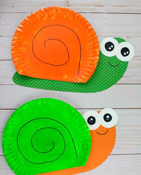 Cute Snail for Toddlers Crafts 