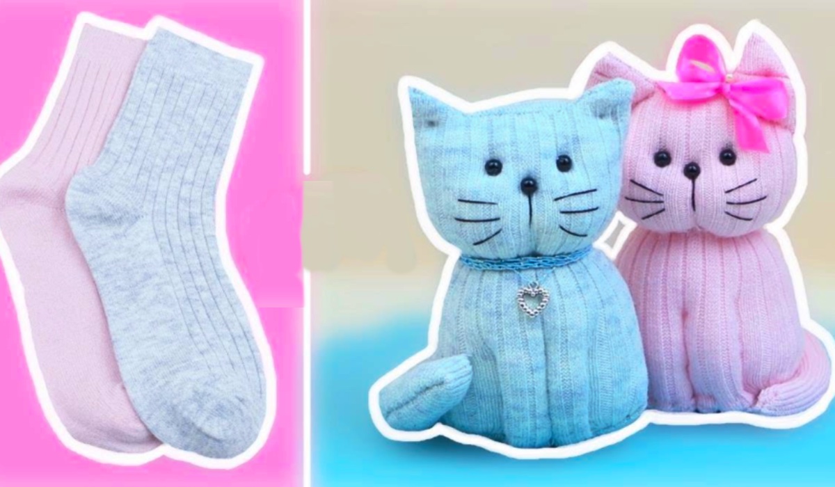 DIY Sock Cat Craft