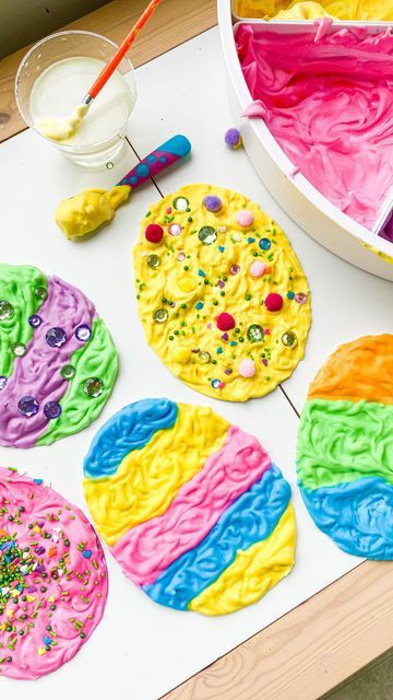 Easter Egg Puffy Paper Plate Craft 