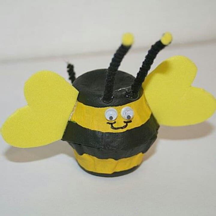 Egg Carton Bee