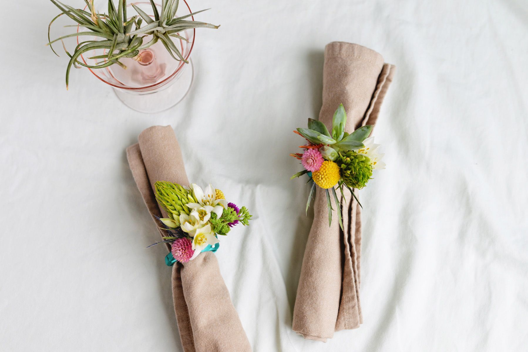 Floral Napkins Rings
