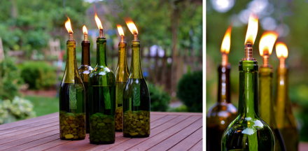 Fragrant Wine Bottle Candles