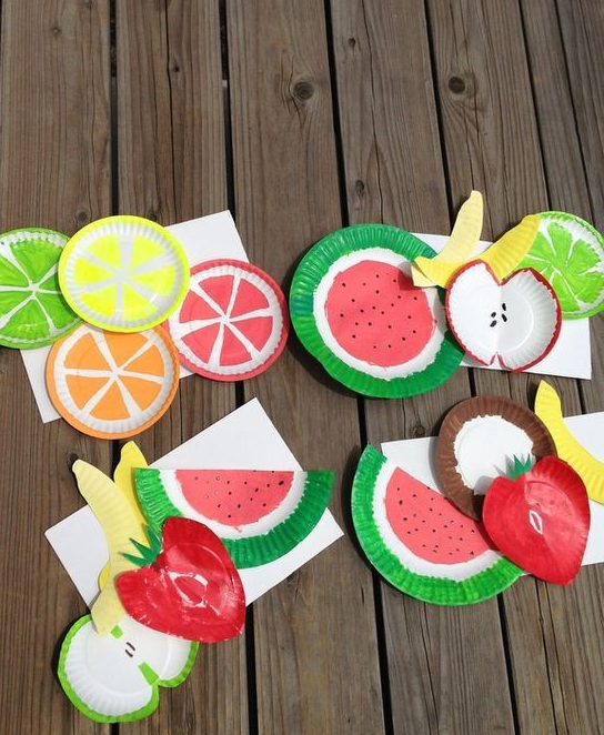Paper Plate Fruit Craft 
