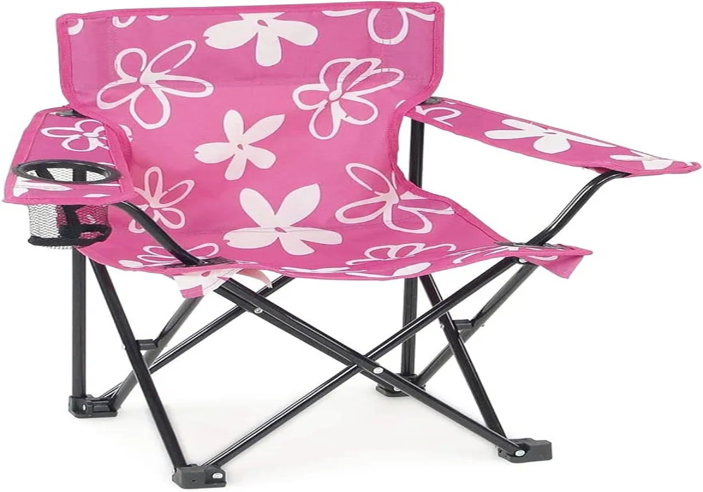 Pink Floral Camping Chair