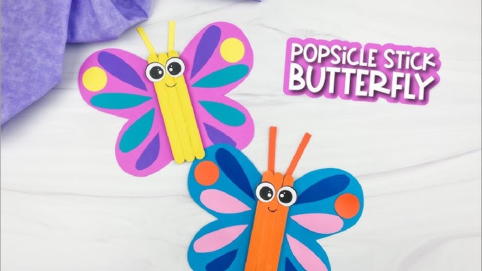 Popsicle Butterfly Craft