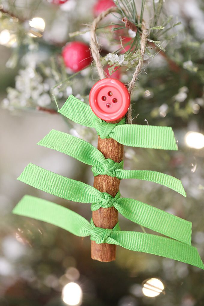 Recycled Ribbon Christmas Trees