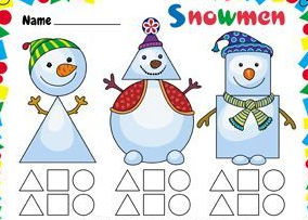 Shapes of S for Snowman 