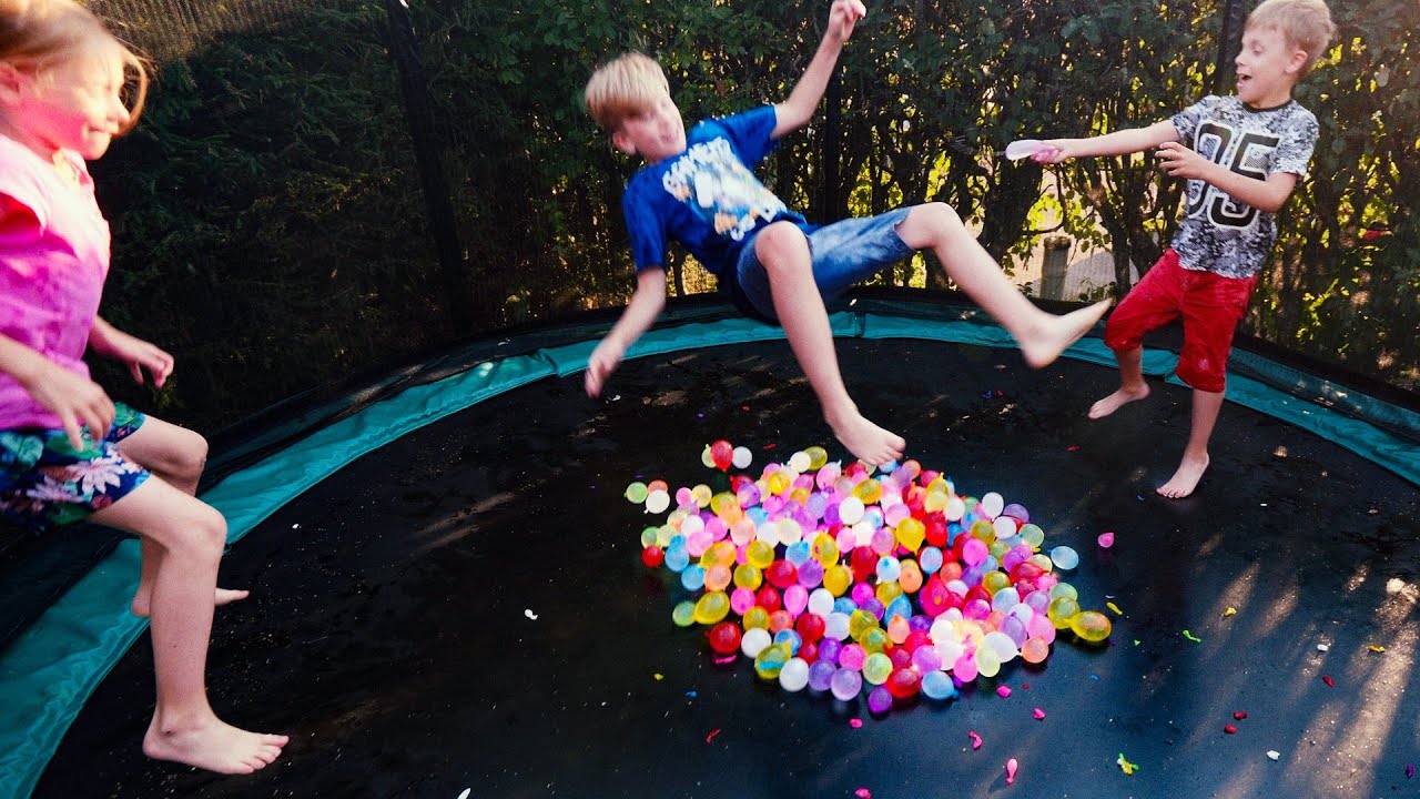 Water Balloons & Trampolines