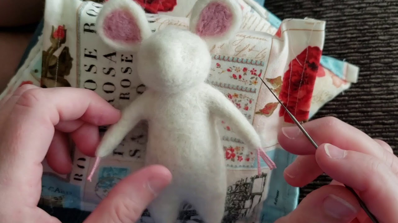 Wooly Needle-Felted Mouse