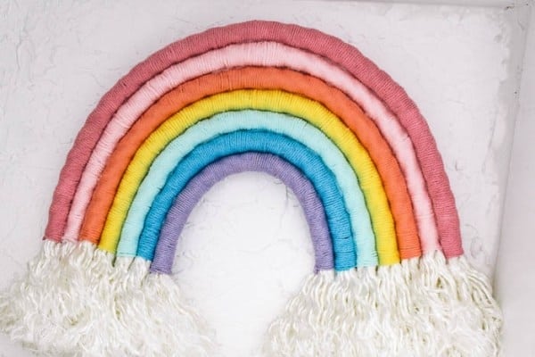 Yarn Rainbow Wall Décor