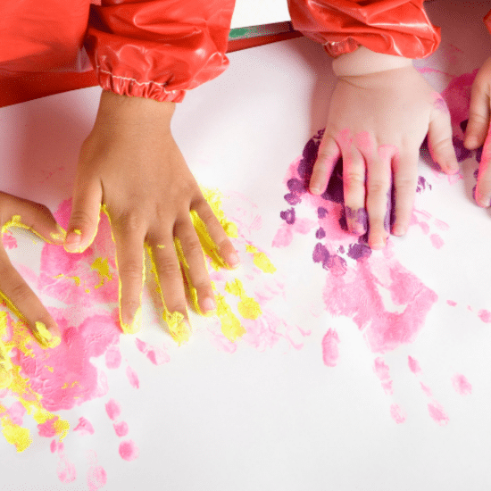 20 Toddler Handprint Painting
