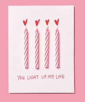 A Birthday Idea as a Valentine's Card