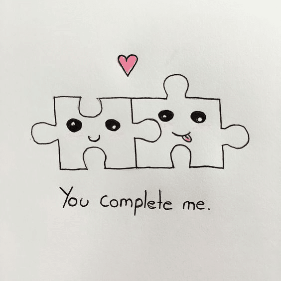 A Hand Drawn Crossword Puzzle Piece