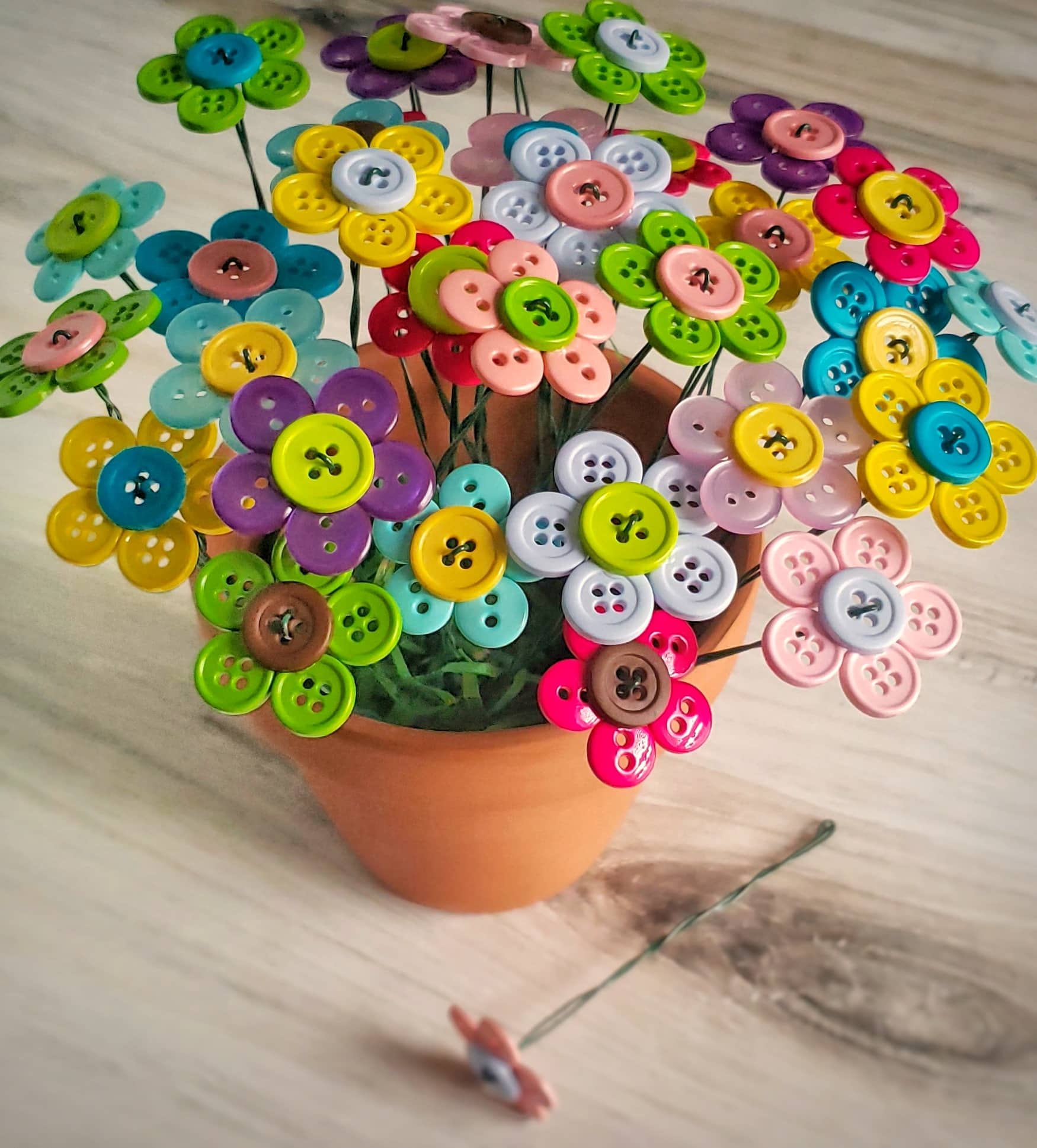 Button Flower Bouquet