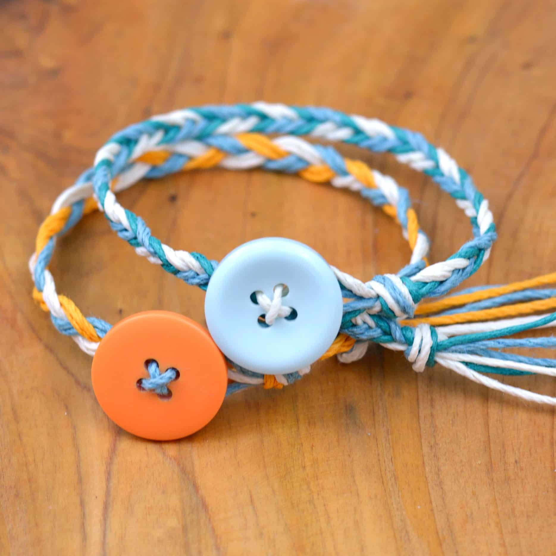 Button Friendship Bracelets