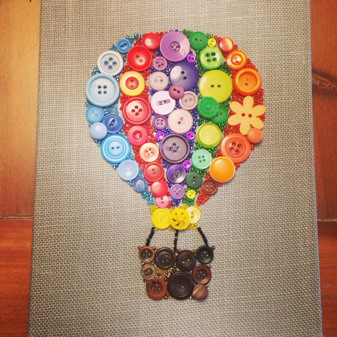 Button Hot Air Balloons