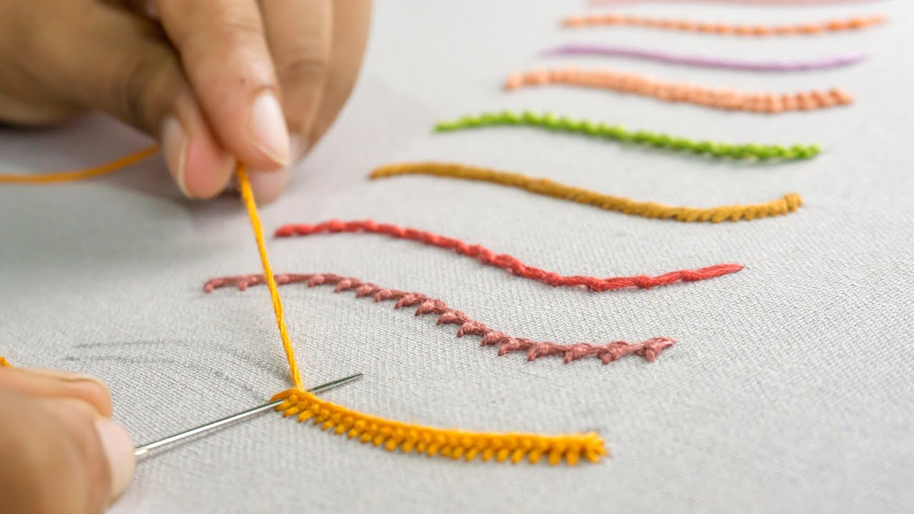 Embroidering By Hands