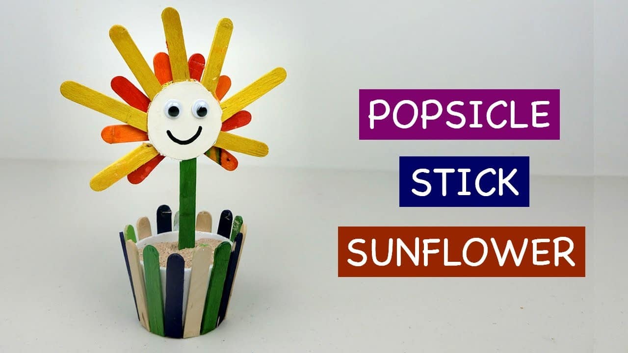 Popsicle Stick Sun Craft