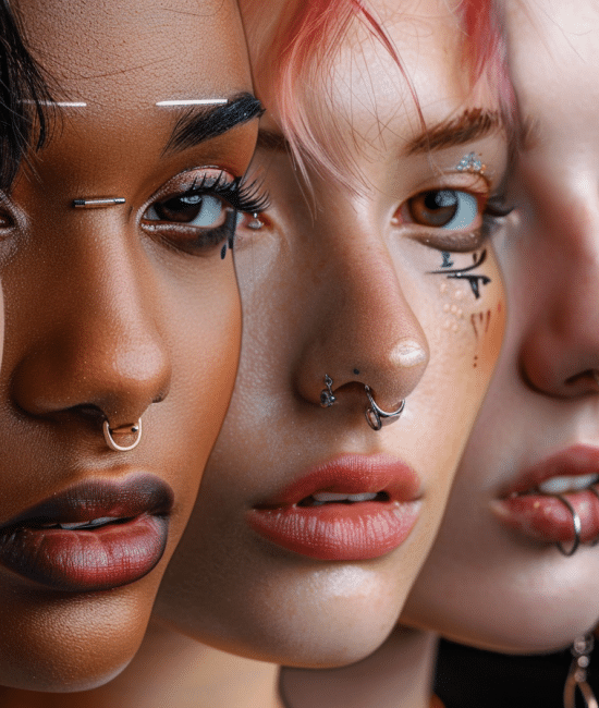 types of facial piercings