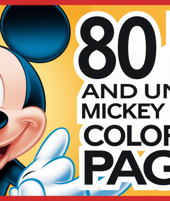 Fun and Unique Mickey Mouse Coloring Pages for Kids