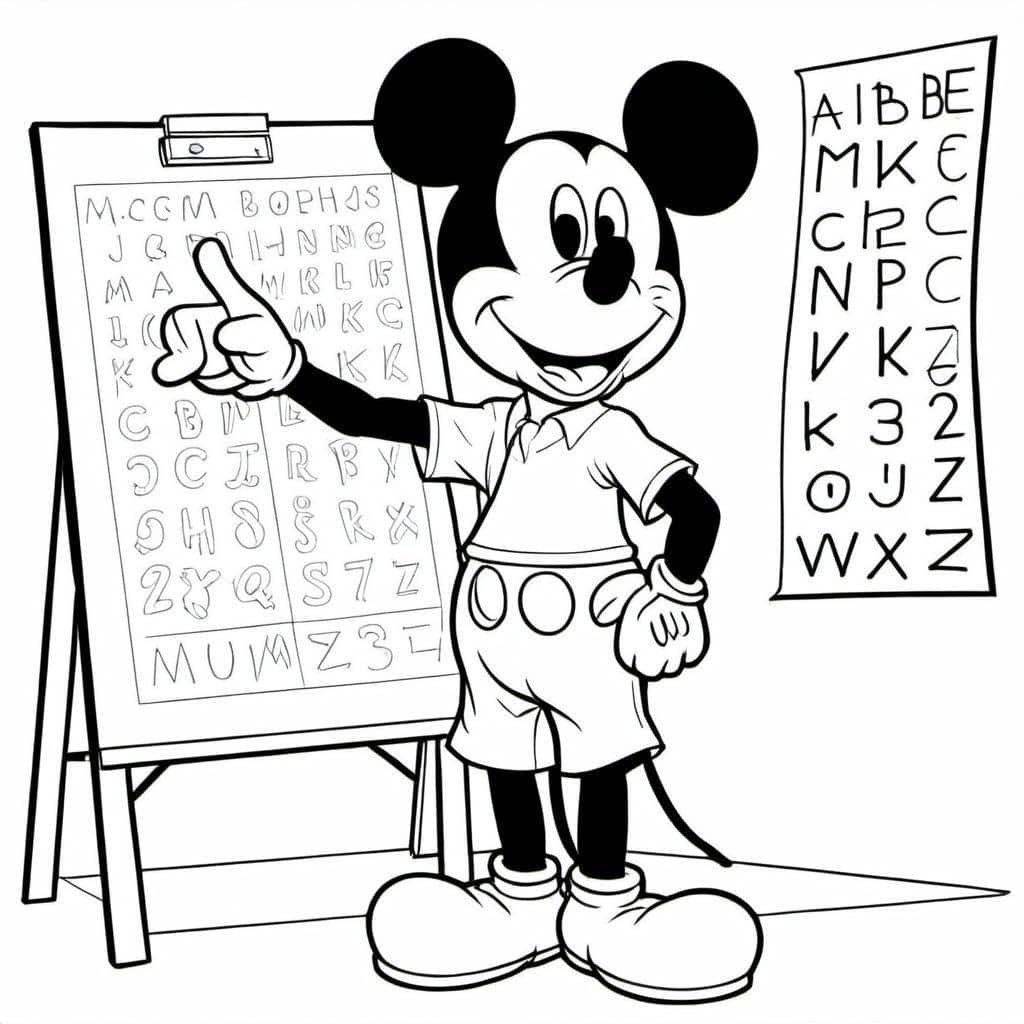Mickey_as_a_teacher_pointed_to_the_alphabet_on_a_board