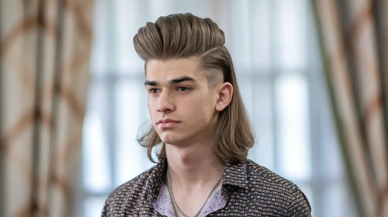 Pompadour with Long Hair