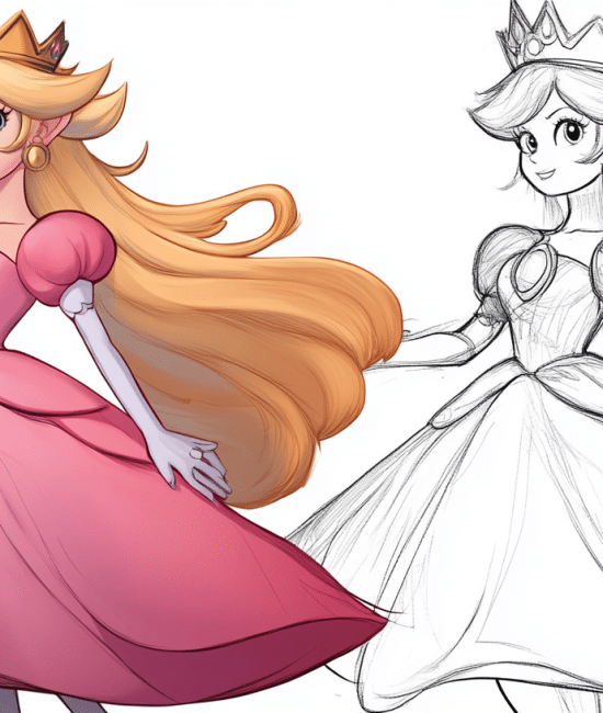 Popular Princess Peach Coloring Pages to Explore