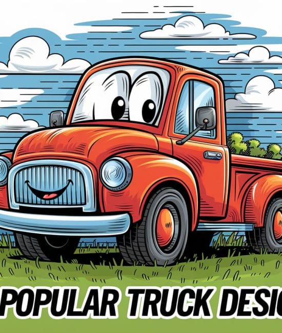 truck coloring page