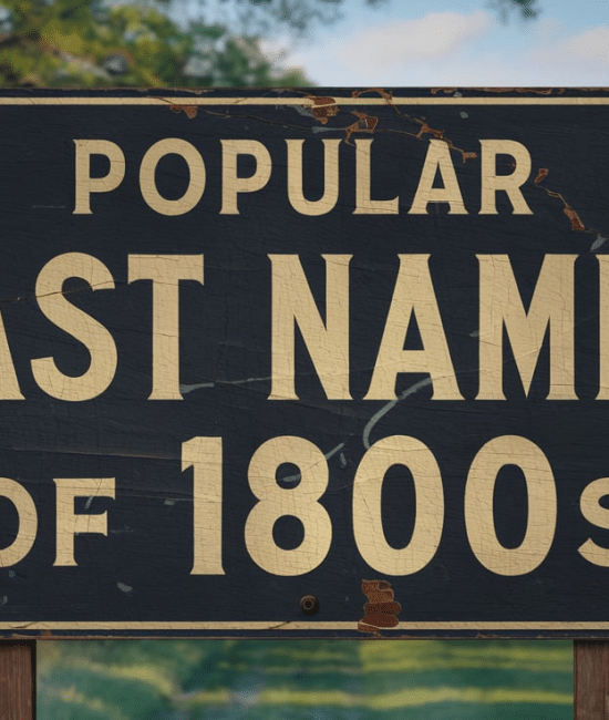 1800s last names