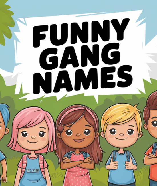 553 Funny Gang Names for Boys and Girls