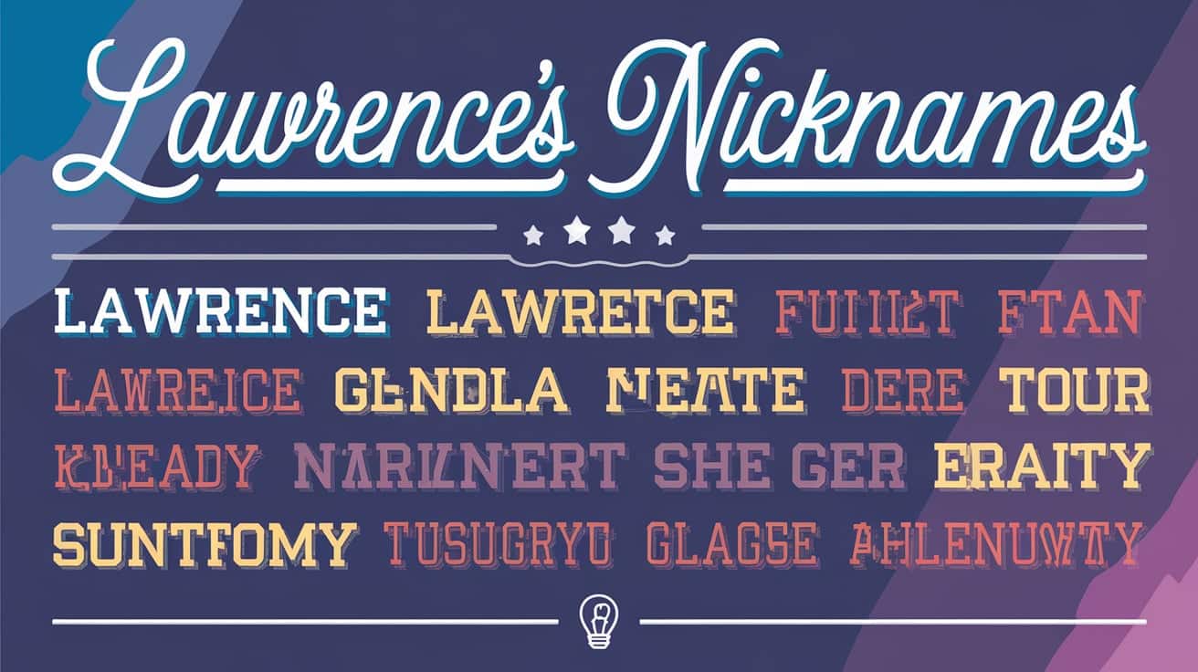 A Compilation of Creative And Fun Nicknames For Lawrence