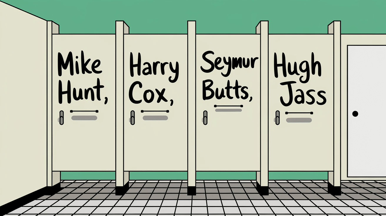 A Compilation of Funny Fake Dirty Names