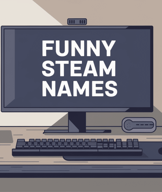 Funny Steam Names for Gamers