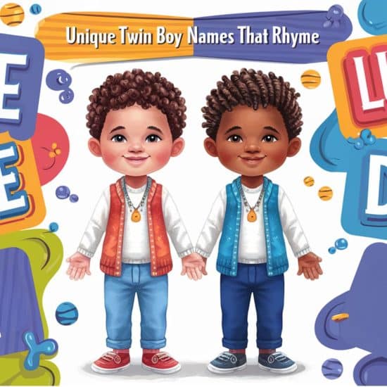Special Twin Boy Names that Rhyme