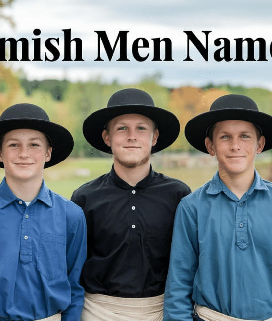 Timeless Amish Male Names For Modern Families