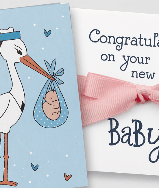 new baby card message