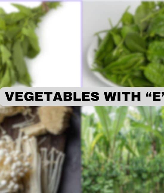 vegetables with e