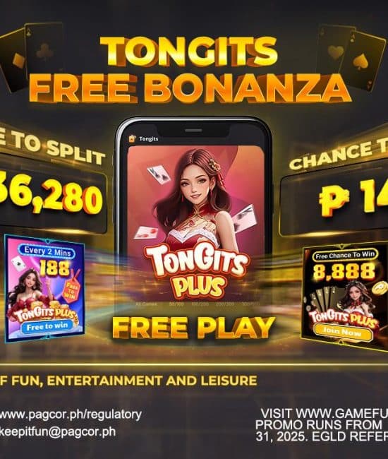 GameZone Philippines offers Tongits Plus Free Bonanza chance to win big prizes