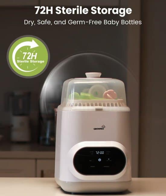 Meet the GROWNSY Baby Bottle Washer That Saves Time, Water, and Your Sanity