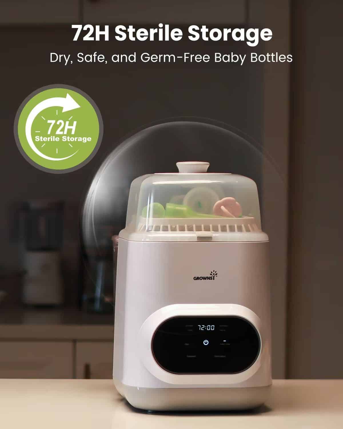 Meet the GROWNSY Baby Bottle Washer That Saves Time, Water, and Your Sanity