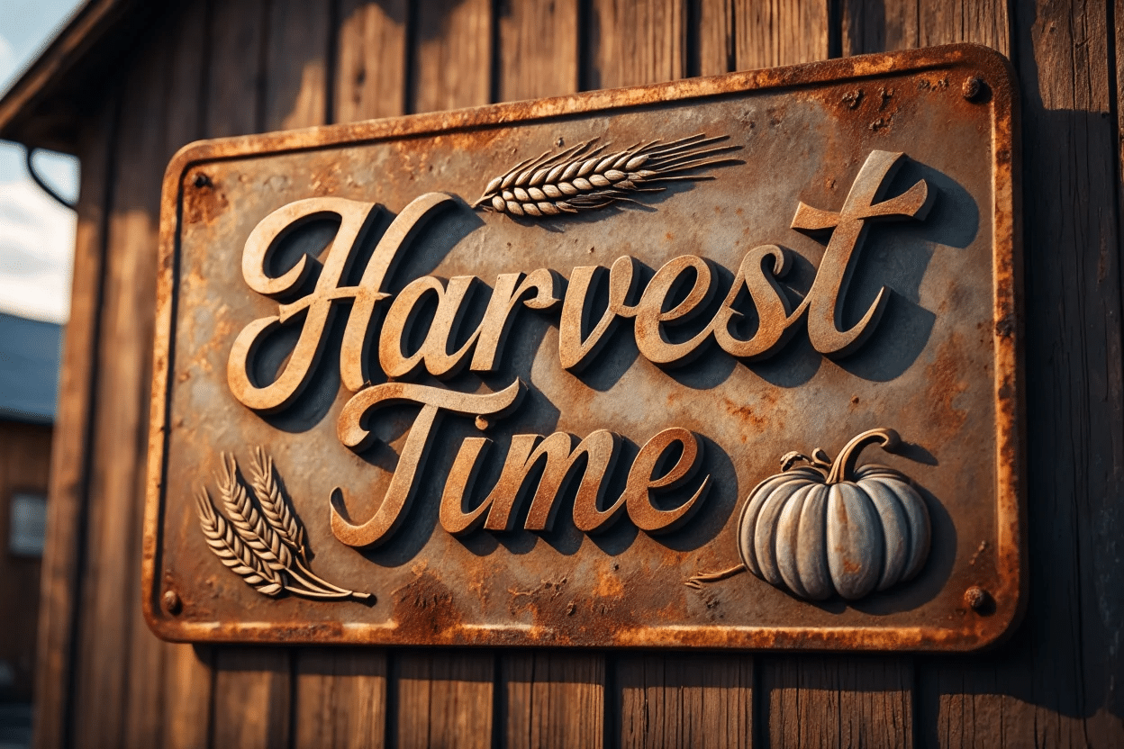 Harvest_Time_Metal_Sign