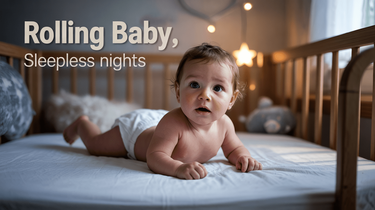 baby keeps rolling over in sleep and waking up