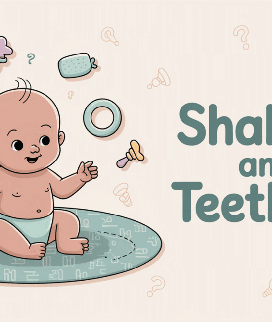 baby shaking head side to side teething